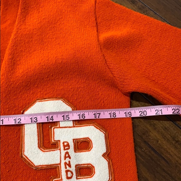 Vintage 50s Varsity OB Band Letterman Sweater Cardigan - Picture 5 of 12